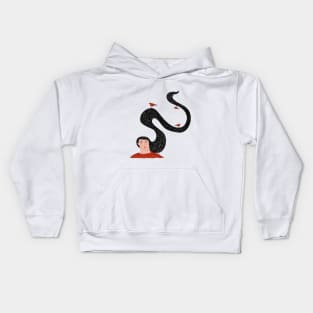 Girl and Birds Kids Hoodie